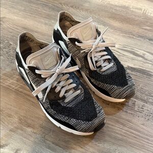 Nike Air Max Black and White Knit Sneakers